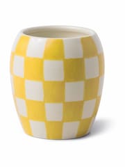 Paddywax Checkmate Golden  Checkered Porcelain Candle 311g - Image 3 of 3