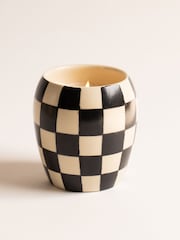 Paddywax Checkmate Black  &  Checkered Porcelain Candle 311g - Image 2 of 3