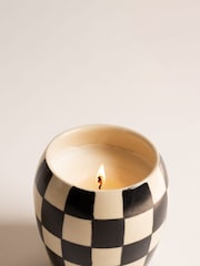Paddywax Checkmate Black  &  Checkered Porcelain Candle 311g - Image 3 of 3
