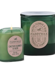 Paddywax Vista Cactus Green Cactus  & Aloe Glass Candle - Image 2 of 3