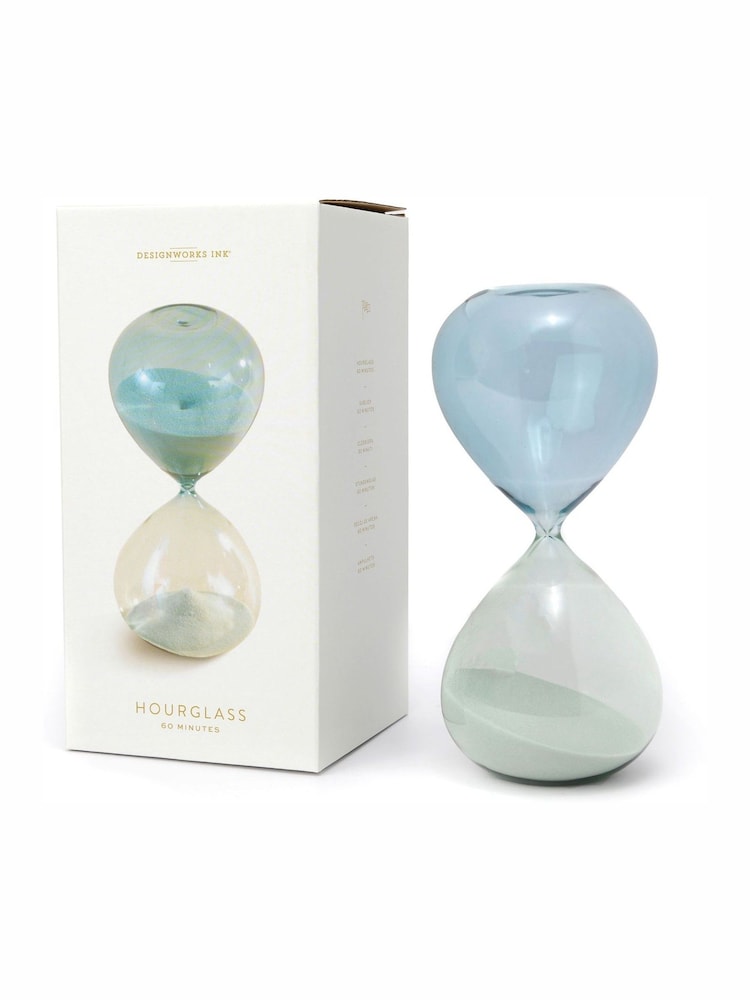 Designworks Ink Seaglass Ombre 1 Hour Hourglass - Image 2 of 2
