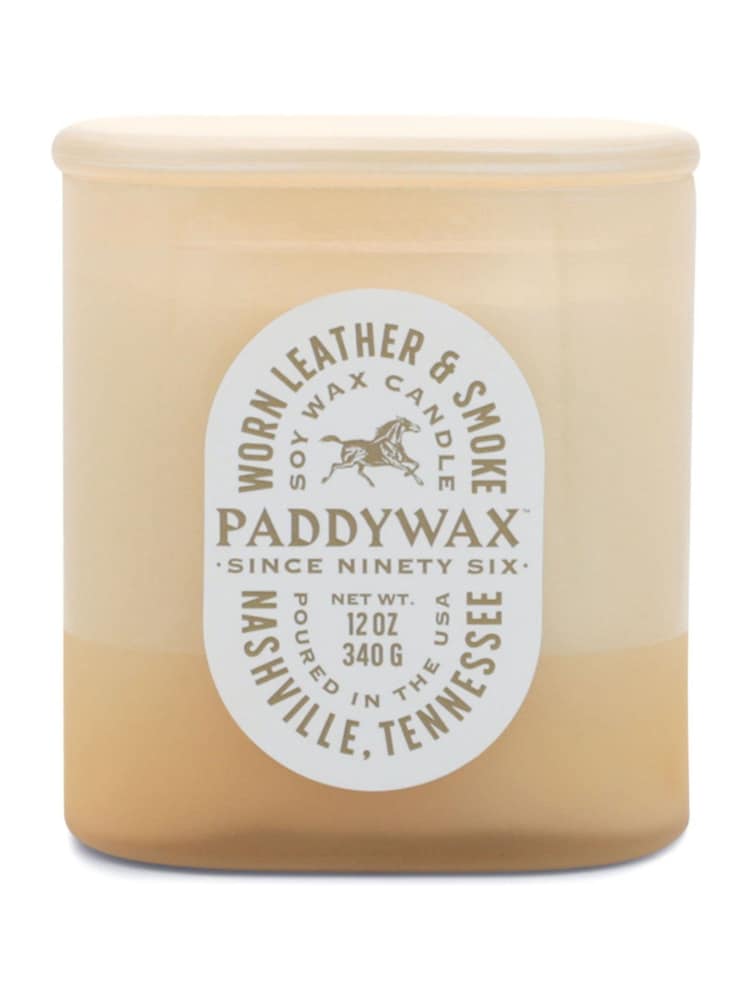 Paddywax Vista Tan Worn Leather & Smoke Glass Candle - Image 1 of 2