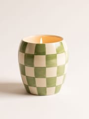 Paddywax Checkmate Cactus  Checkered Porcelain Candle 311g - Image 1 of 3