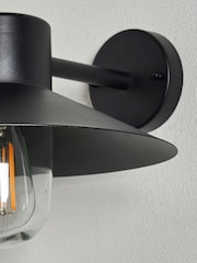 BHS Black Chesil 1lt E27 Outdoor Wall Lantern - Image 3 of 4