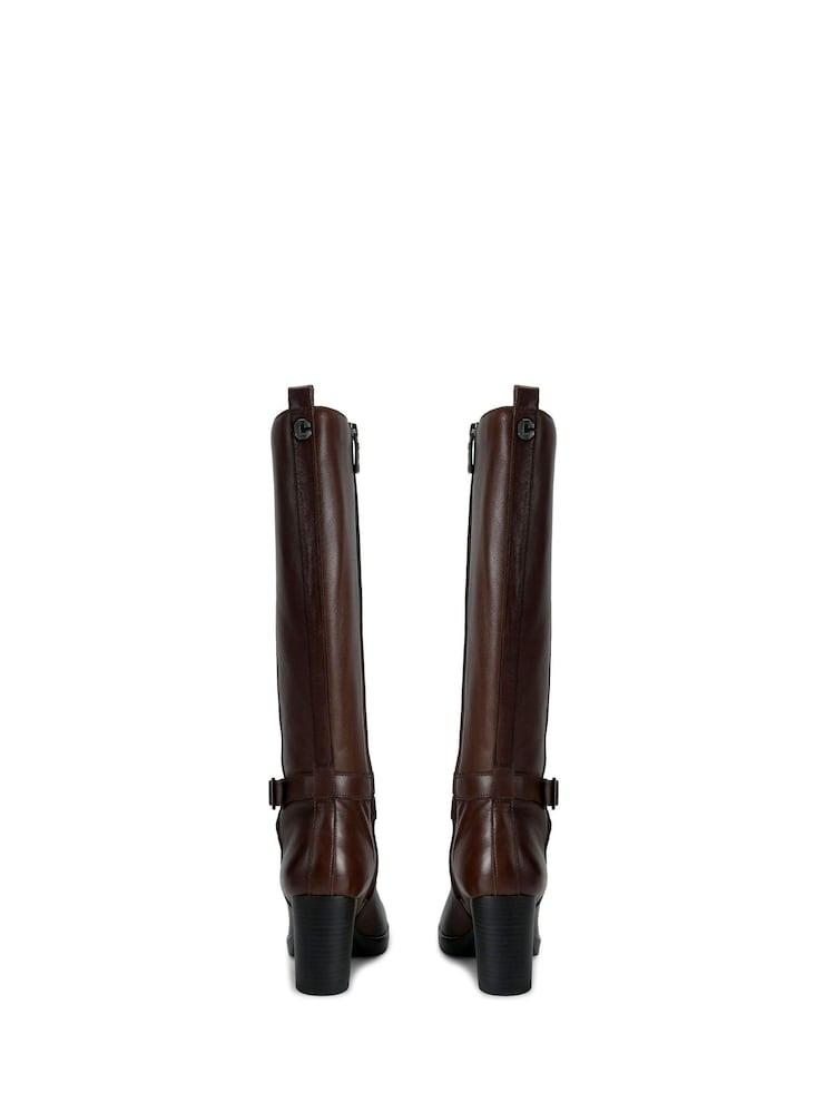 Carvela Buckle Detail Knee High Boots - Image 3 of 4