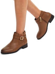 Carvela Low Ankle Black Boots - Image 1 of 5