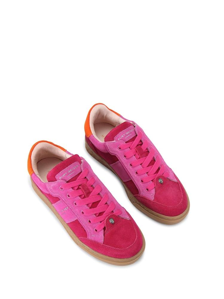 Kurt Geiger London Pink Kensington Slim Cupsole Trainers - Image 2 of 4