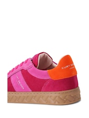 Kurt Geiger London Pink Kensington Slim Cupsole Trainers - Image 3 of 4