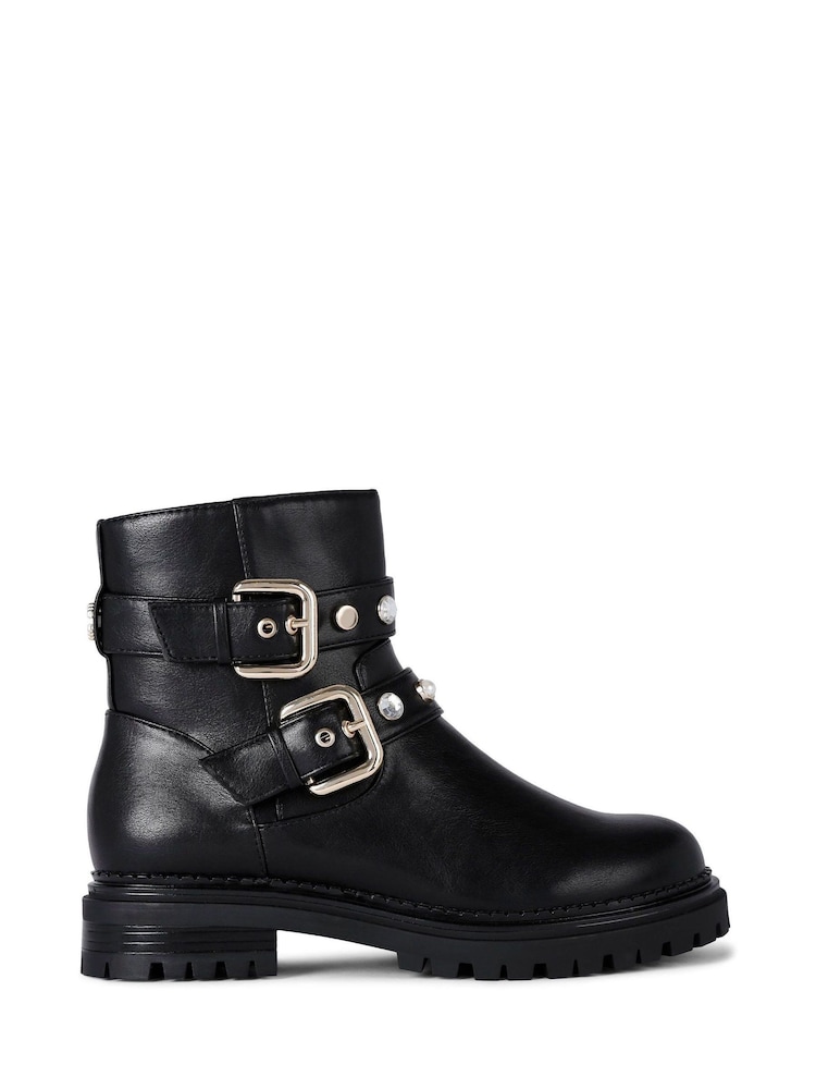 Carvela Caution Biker Jewel Black Boots - Image 2 of 5