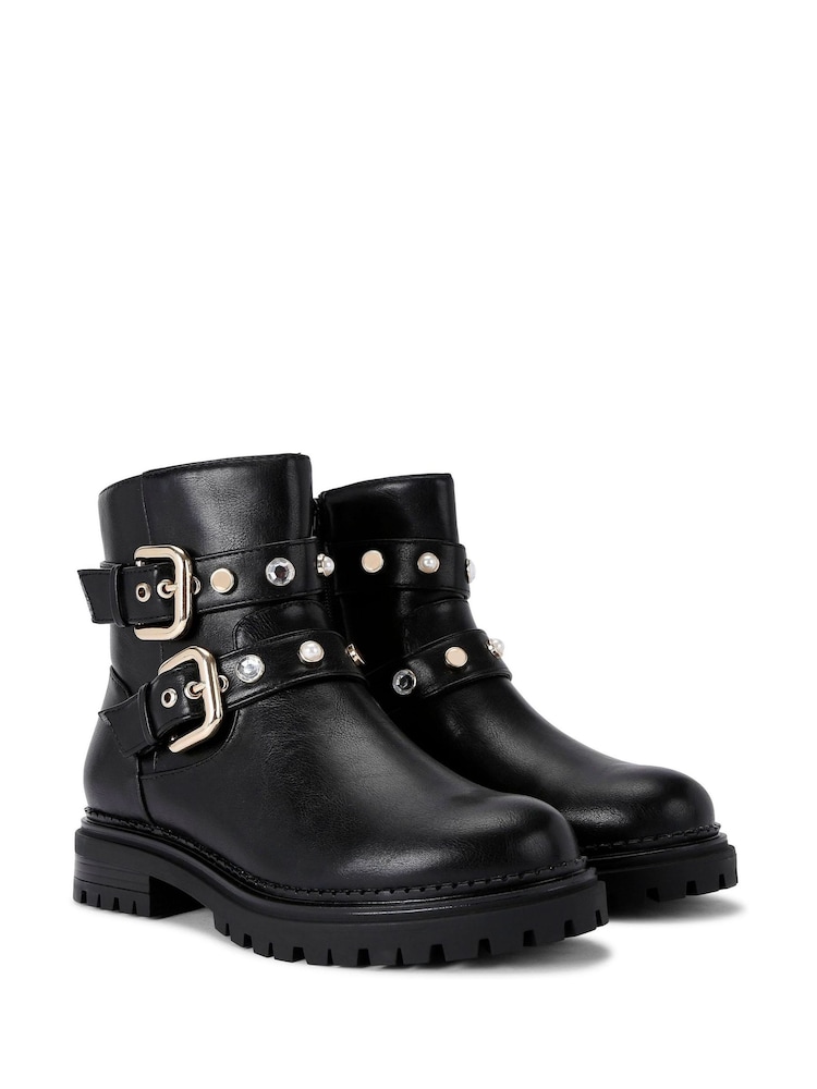 Carvela Caution Biker Jewel Black Boots - Image 5 of 5