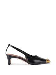 Kurt Geiger London Regent Low Open Court Black Shoes - Image 1 of 4