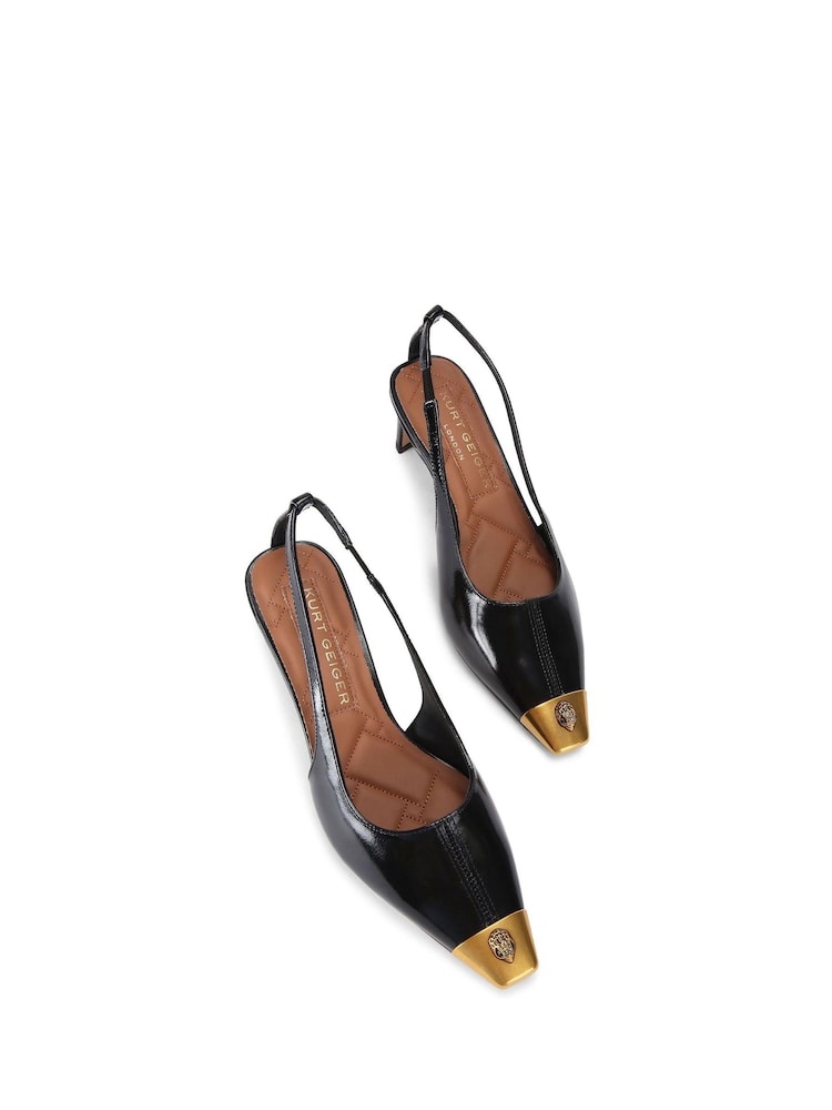 Kurt Geiger London Regent Low Open Court Black Shoes - Image 2 of 4