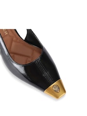 Kurt Geiger London Regent Low Open Court Black Shoes - Image 3 of 4