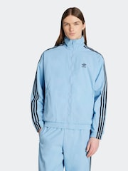adidas Originals Blue Adicolor Woven Firebird Jacket - Image 1 of 6