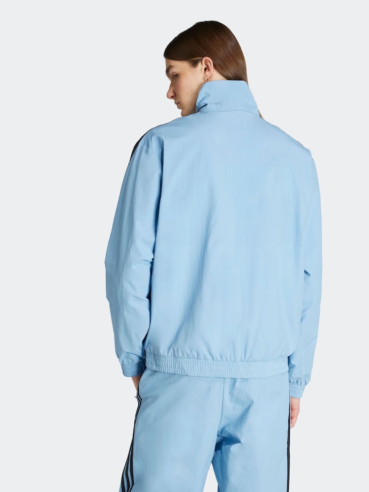 adidas Originals Blue Adicolor Woven Firebird Jacket - Image 2 of 6