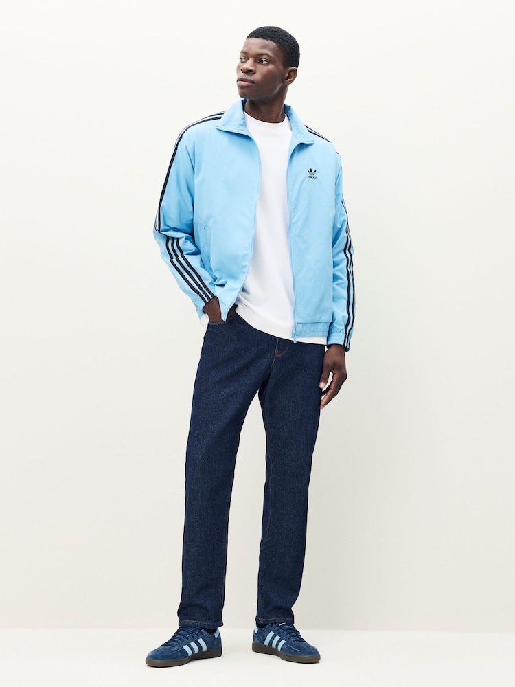 adidas Originals Blue Adicolor Woven Firebird Jacket - Image 2 of 7 adidas Originals Blue Adicolor Woven Firebird Jacket - Image 2 of 7