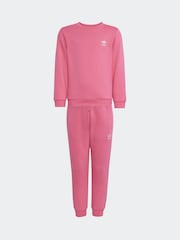 adidas Originals Pink Sweat top and Jogger Set Little Kids - Image 1 of 7