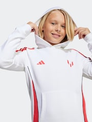 adidas White Messi Hoodie Kids - Image 4 of 6