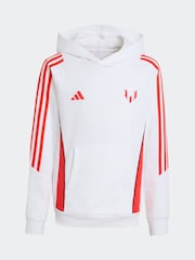 adidas White Messi Hoodie Kids - Image 6 of 6