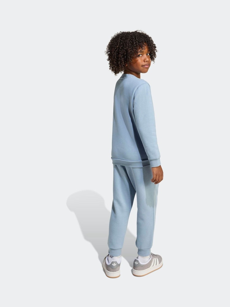 adidas originals Blue Dark Sweatshirt and Jogger Set Little Kids - Image 2 of 7