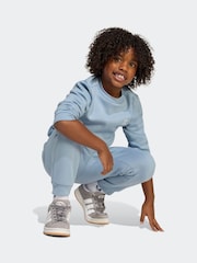 adidas originals Blue Dark Sweatshirt and Jogger Set Little Kids - Image 4 of 7