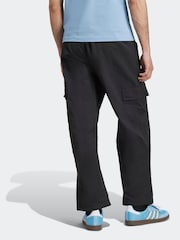 adidas Originals Black Adicolor Classics 3-Stripes Cargo Trousers - Image 2 of 6