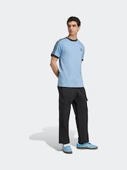 adidas Originals Black Adicolor Classics 3-Stripes Cargo Trousers - Image 3 of 6