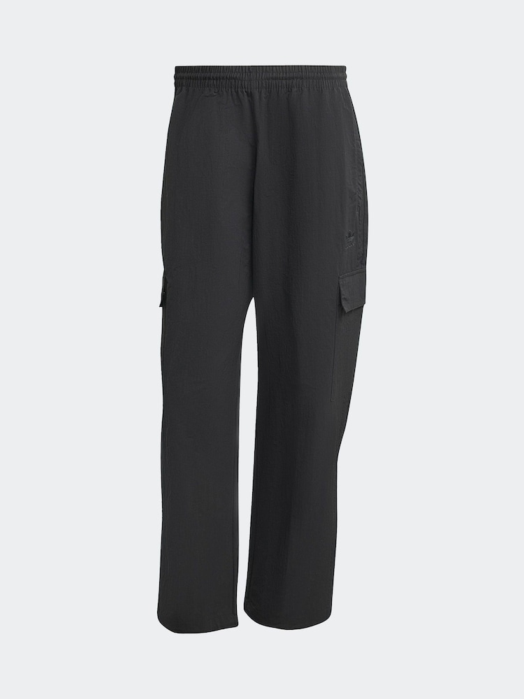 adidas Originals Black Adicolor Classics 3-Stripes Cargo Trousers - Image 6 of 6