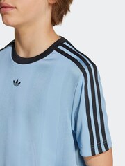 adidas Originals Blue Jacquard Kids T-Shirt - Image 5 of 6