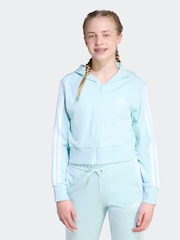 adidas Essentials 3-Stripes Crop Zip Kids Hoodie - Bild 1 von 6