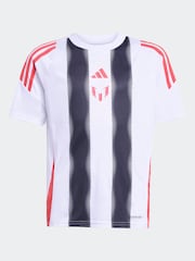 adidas White Messi Training Kids Jersey - Image 6 of 7