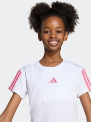 adidas White Essentials T-Shirt Kids - Image 3 of 6