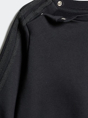 adidas Originals Black Infant Kids Sweatshirt and Denim Leggings Set - Image 4 of 7