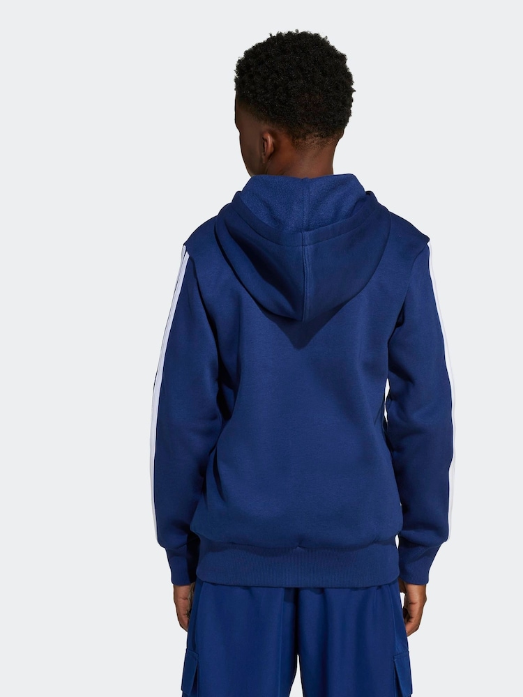 adidas Blue Essentials Full-Zip Hoodie Kids - Image 2 of 4