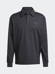 Preto - Camisa Polo Rugby Adidas Original Adicolor - Imagem 1 de 1