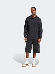 adidas Originals Black Adicolor Rugby Polo Shirt - Image 2 of 6