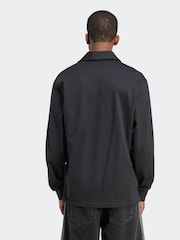 adidas Originals Black Adicolor Rugby Polo Shirt - Image 3 of 6