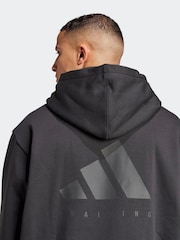 adidas Black Oversized Hoodie - Image 4 of 6