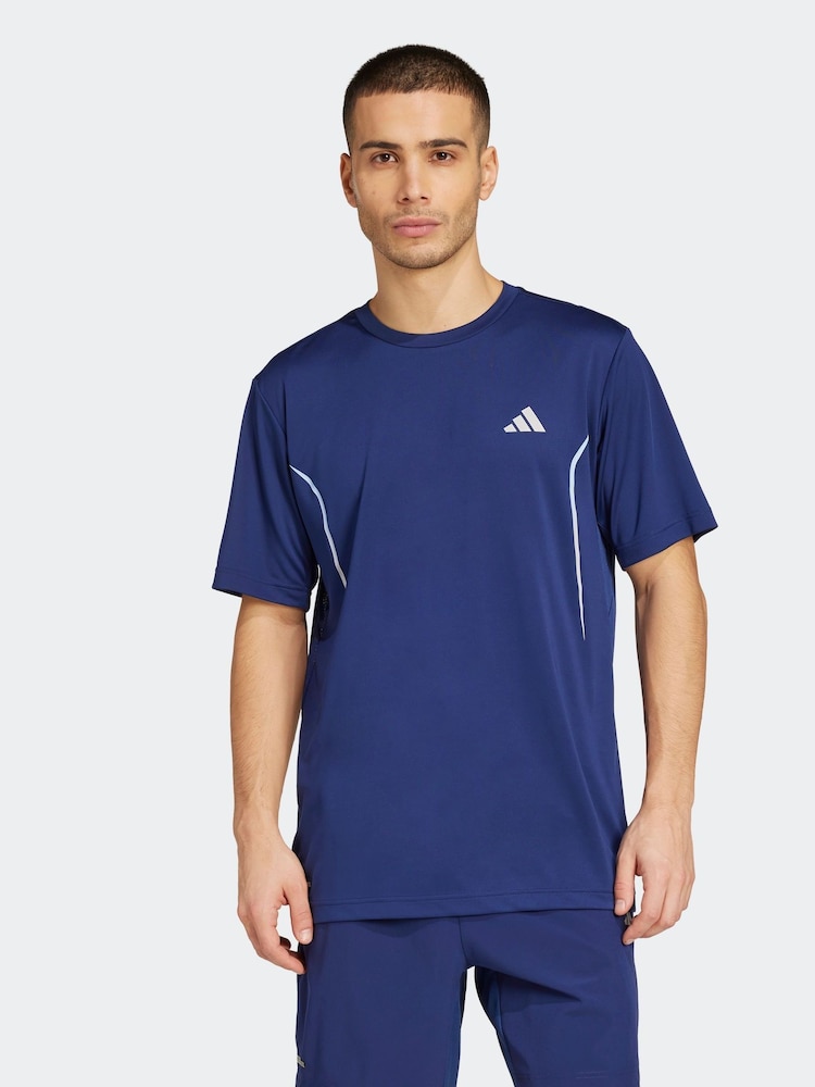 adidas Blue Tech Apparel T-Shirt - Image 1 of 6