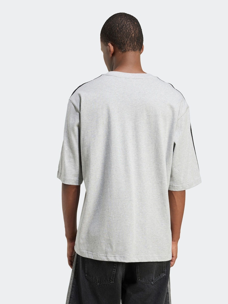 adidas Originals Grey Oversized T-Shirt - Image 2 of 6