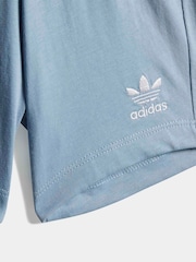 adidas Originals Blue T-Shirt and Shorts Set Infant Kids - Image 5 of 7