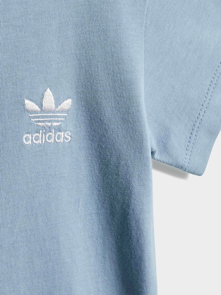 adidas Originals Blue T-Shirt and Shorts Set Infant Kids - Image 7 of 7