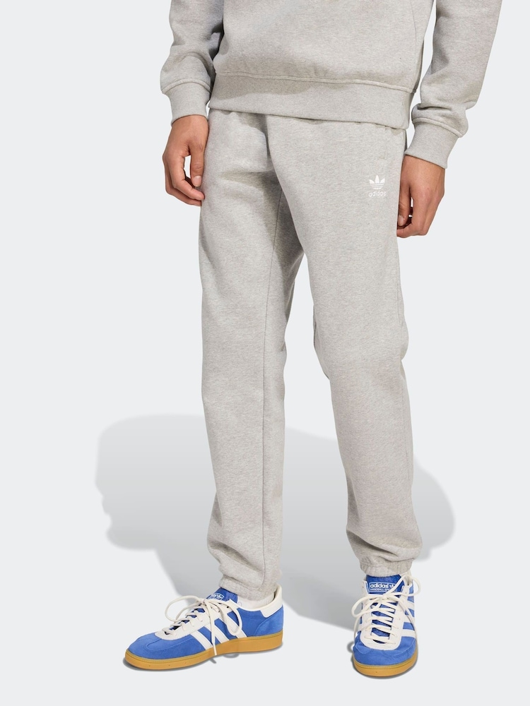 adidas Originals Grey Trefoil Essentials Joggers - Image 1 of 6