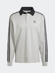 Cinza - Camisa Polo Rugby Adidas Original Adicolor - Imagem 11 de 11