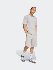 adidas Originals Grey Trefoil Essentials Shorts - Image 3 of 6