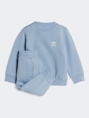 adidas Originals Blue Sweatshirt and Jogger Set Infant Kids - Image 1 of 7