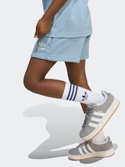 adidas Originals Blue Little Kids T-Shirt & Shorts Set - Image 3 of 7