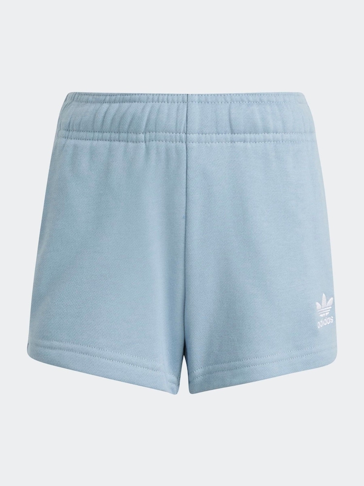 adidas Originals Blue Little Kids T-Shirt & Shorts Set - Image 7 of 7