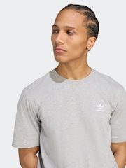 adidas Originals Grey Trefoil Essentials T-Shirt - Image 4 of 6