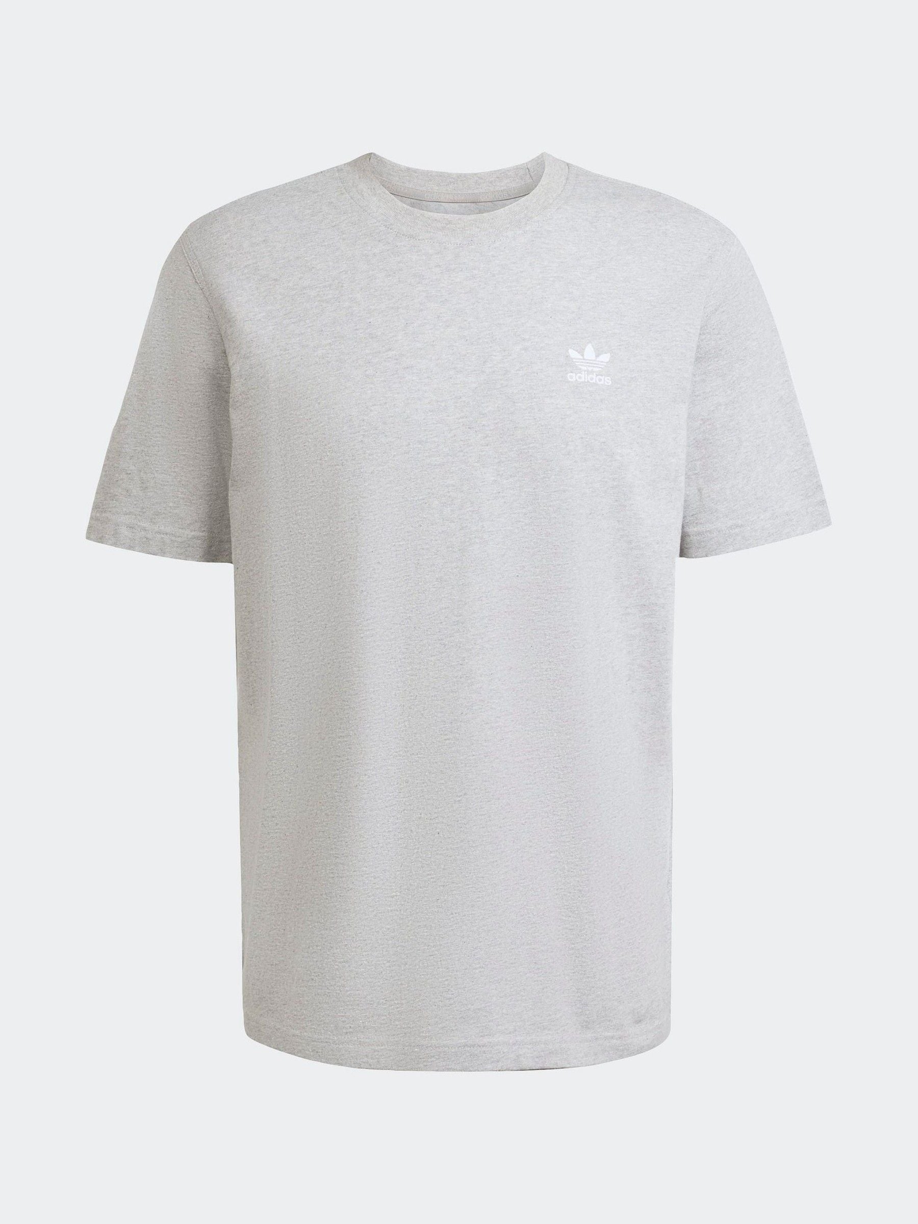 Buy adidas Originals Light Grey Trefoil Essentials T-Shirt from
